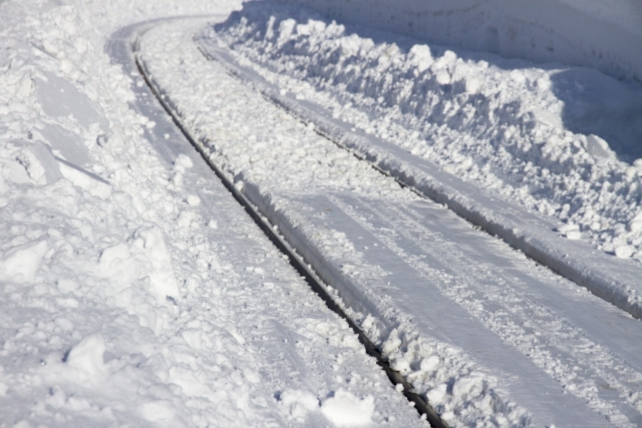 雪の線路