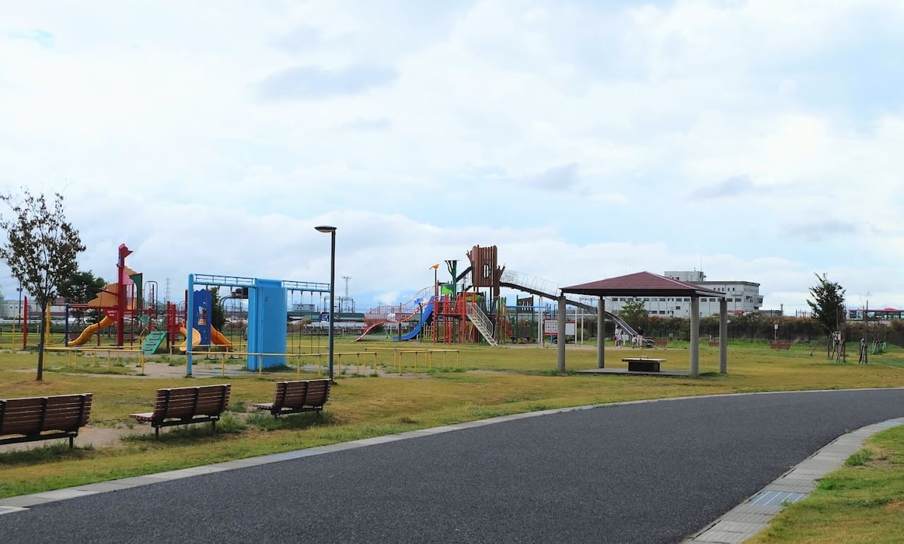 新潟市東区の寺山公園の遊具