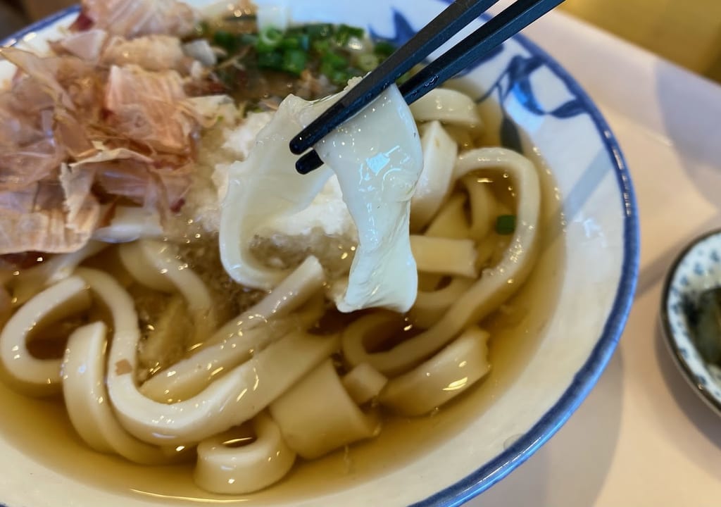 新潟市南区大通の白粉屋のうどん