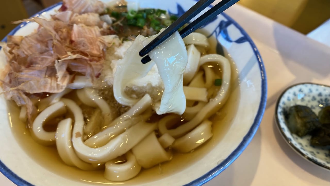 新潟市南区大通の白粉屋のうどん