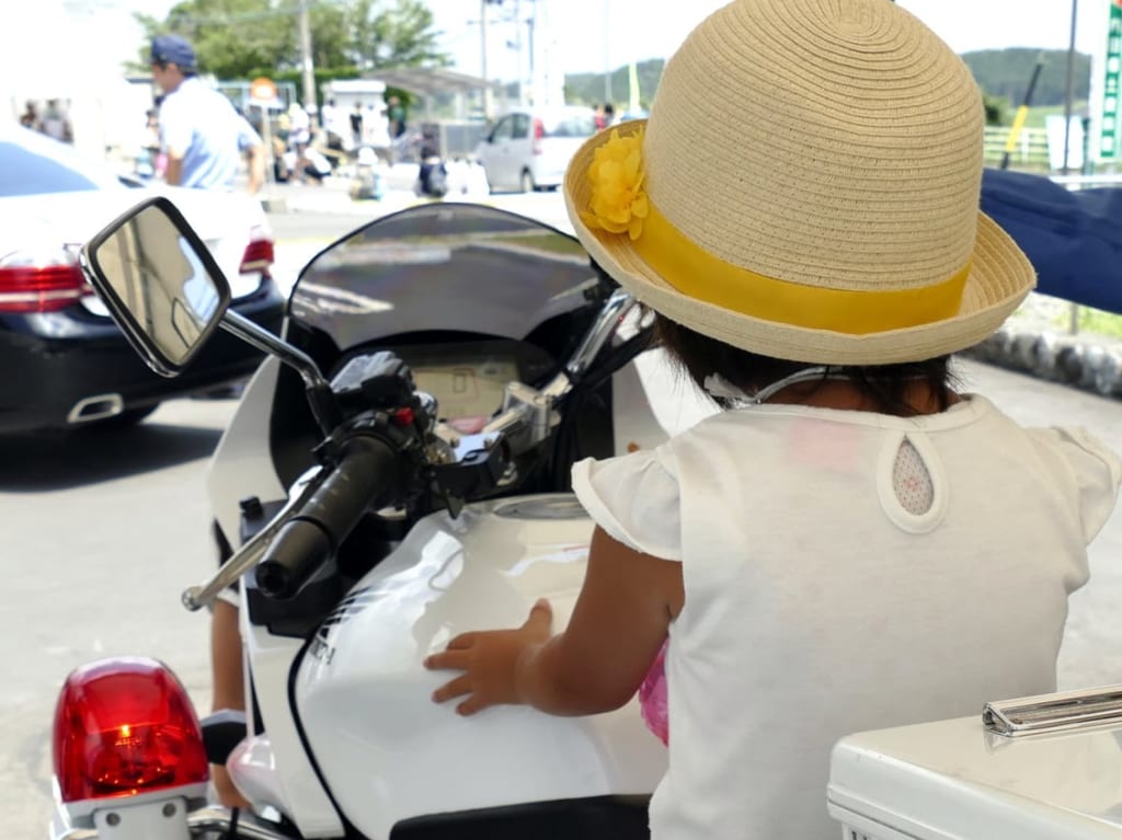 白バイ乗車体験イメージ画像