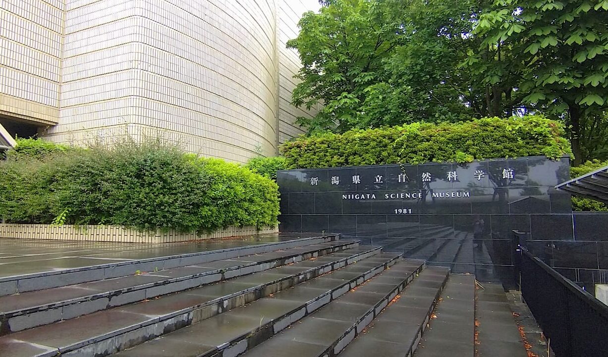 新潟県立自然科学博物館の看板