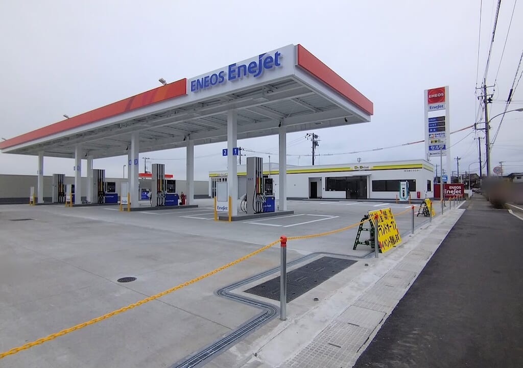 新潟市東区松崎のENEOSDr.Driveセルフ松崎の外観