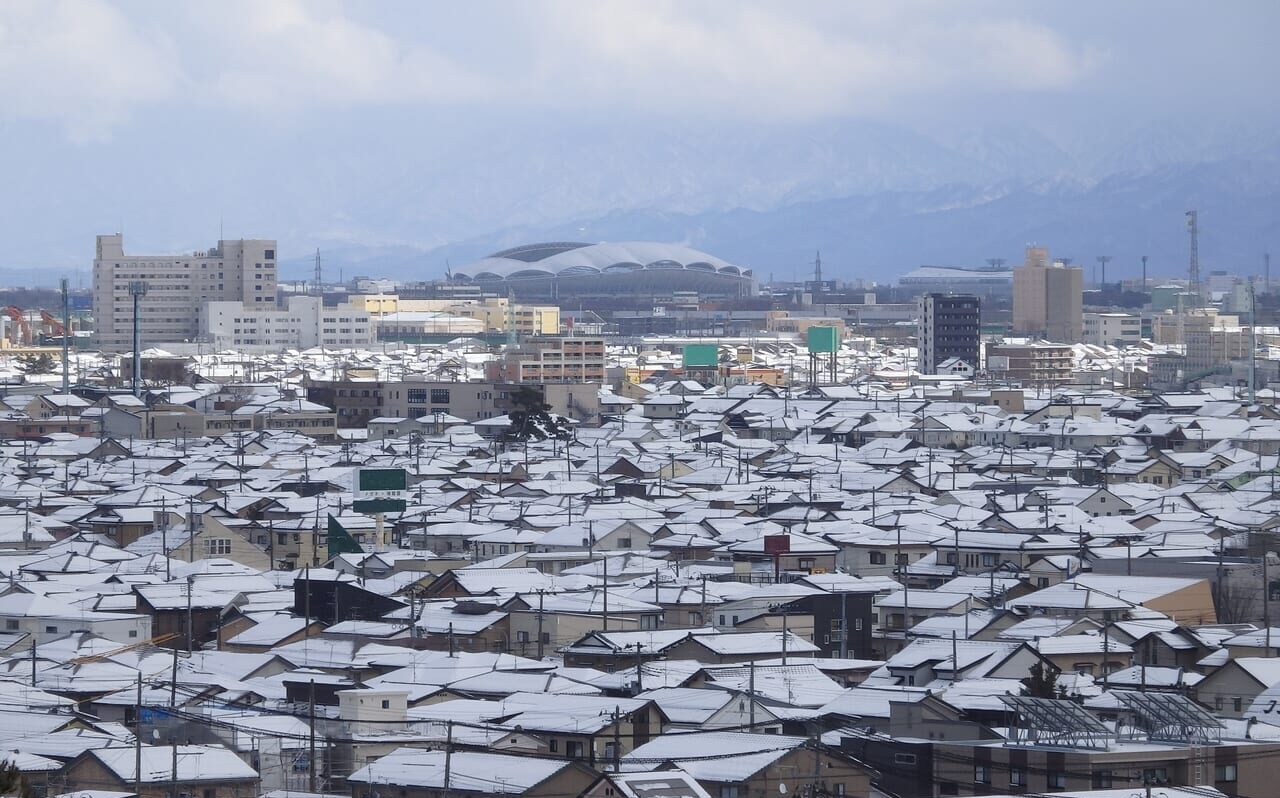 新潟市内雪景色のイメージ