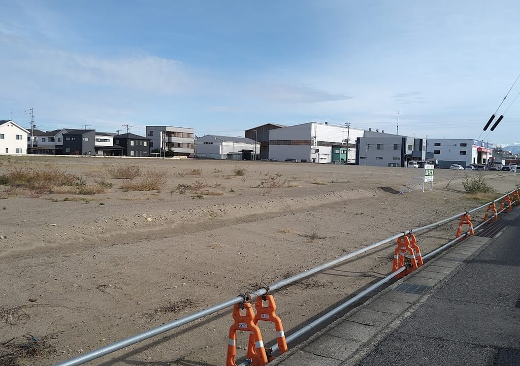 新潟市東区の株式会社西源出店予定地