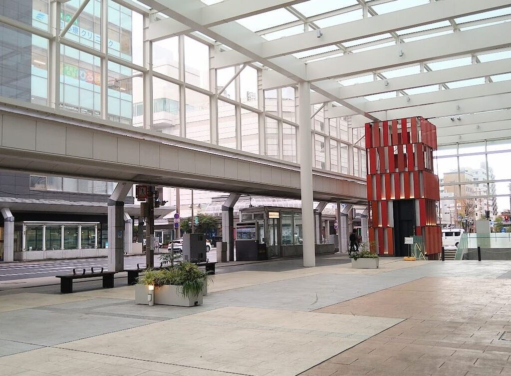 新潟市中央区古町のルフル広場