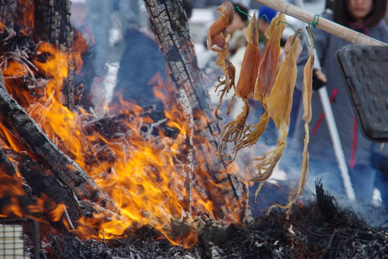 どんど焼きのイメージ