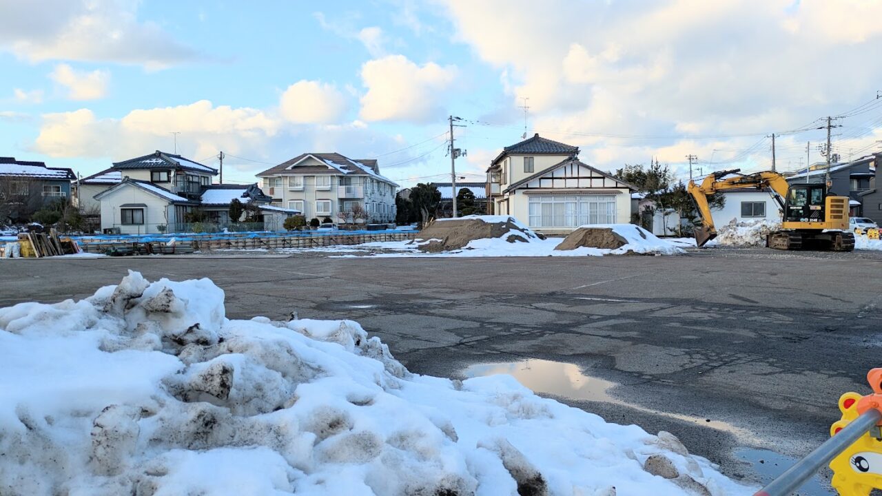 新潟市東区石山のファミリーマート新潟石山店建設予定地