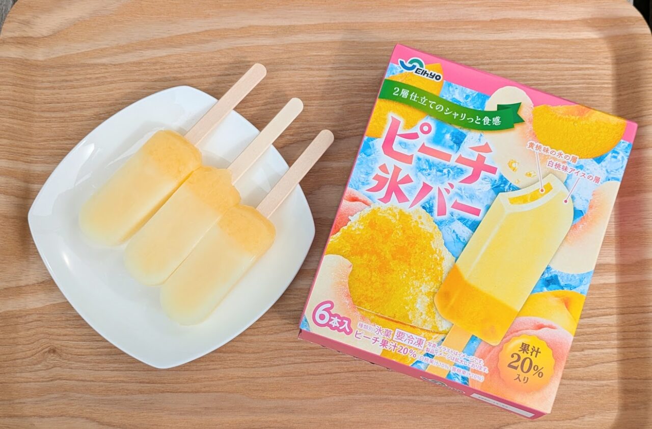 セイヒョーのピーチ氷バー