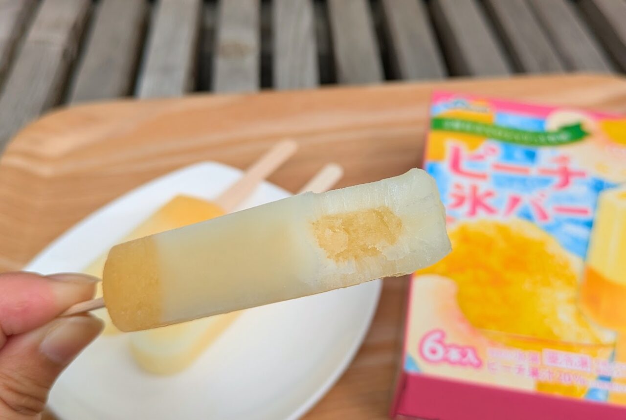 セイヒョーのピーチ氷バー