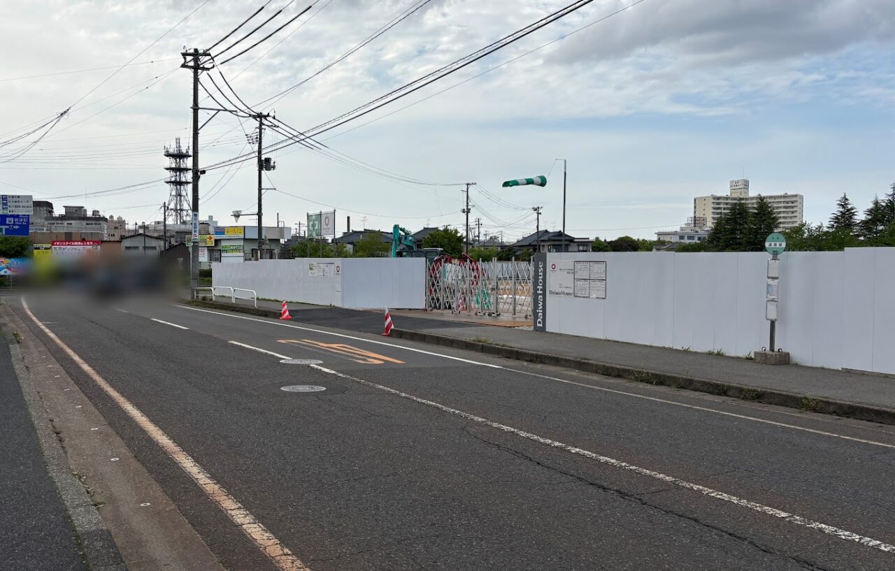 新潟市秋葉区のクスリのアオキ新津本町店建設予定地