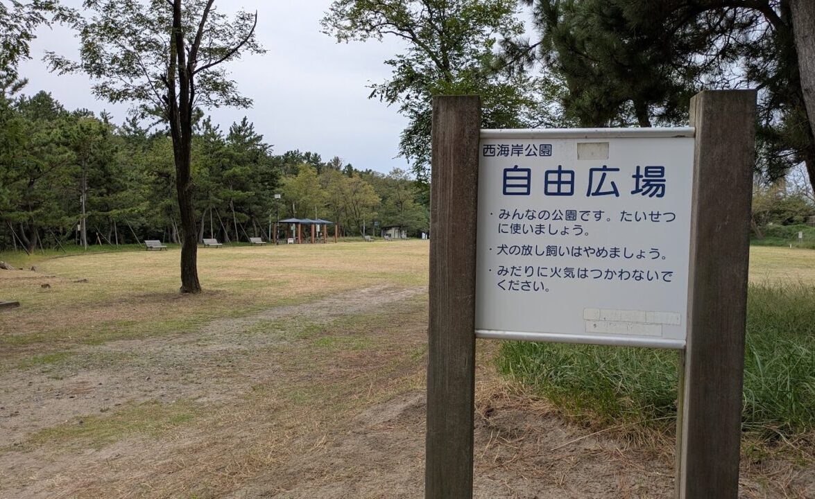 新潟市中央区の西海岸公園の自由広場