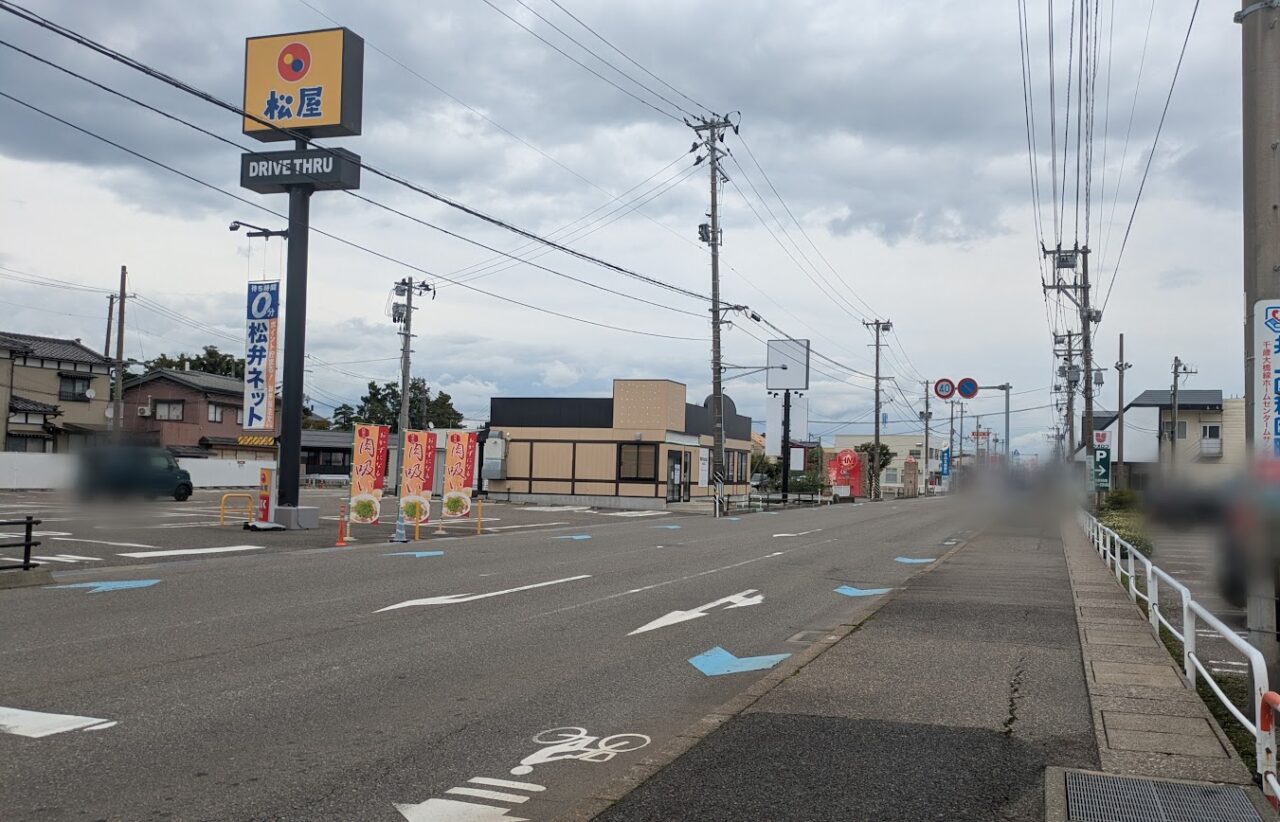 新潟市中央区の角中うどん店女池店の建設予定地